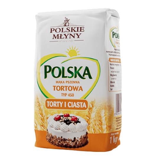 BAK Mąka Polska tortowa pszenna typ 450 1kg K/10 -zdjęcie numer 1
