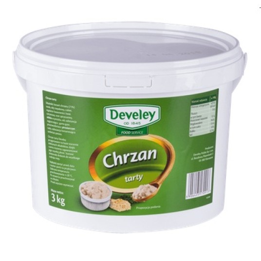 DEVE Chrzan tarty 1 KG WIADERKO -zdjęcie numer 1