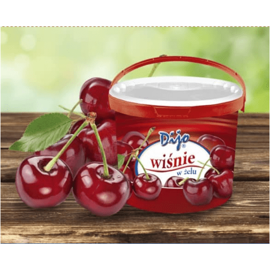 DIJO Wiśnia w żelu 3,2 kg WIADRO -zdjęcie numer 1