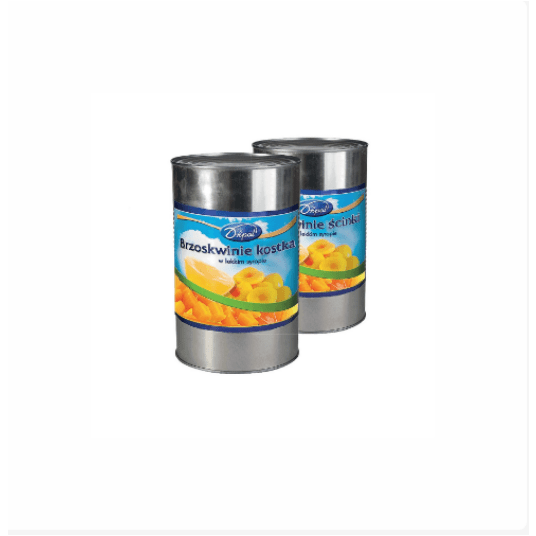 DRIPOL Brzoskwinia kostka regularna 4250/3100g K/6 -zdjęcie numer 1