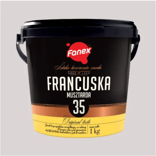 FANEX Musztarda Francuska 1kg wiaderko -zdjęcie numer 1