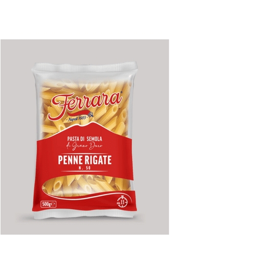 Ferrara makaron PENNE RIGATE 0,5kg rurki folia -zdjęcie numer 1