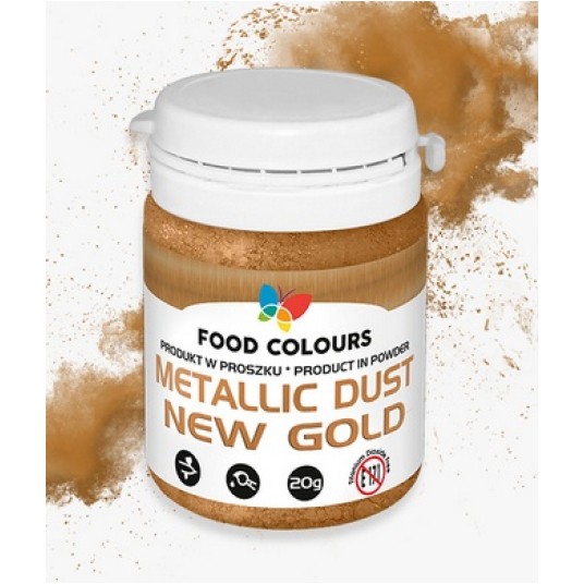 Food Metalic Dust NEW GOLD Pyłek Met20g WS-P-173 -zdjęcie numer 1