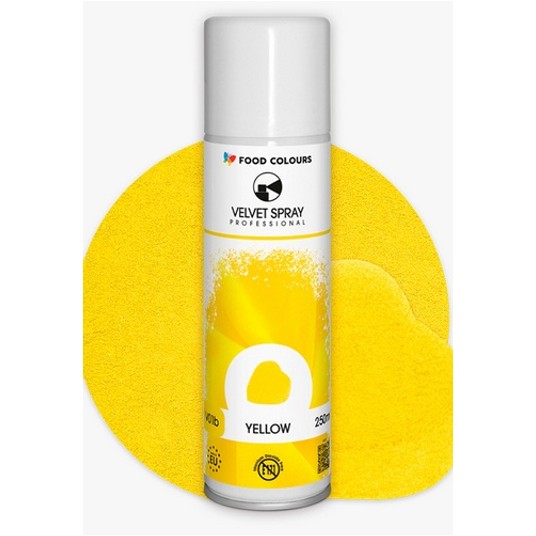 Food V01b Velvet Spray YELLOW 250ml żółty zamsz -zdjęcie numer 1