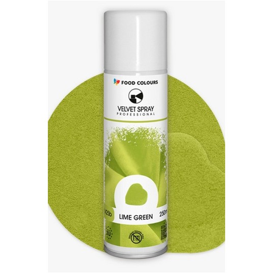 Food V25b Velvet spray LIME GREEN 250ml ziel zamsz -zdjęcie numer 1