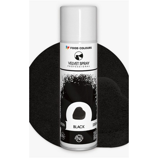Food V50b Velvet Spray Black 250ml czarny zamsz -zdjęcie numer 1