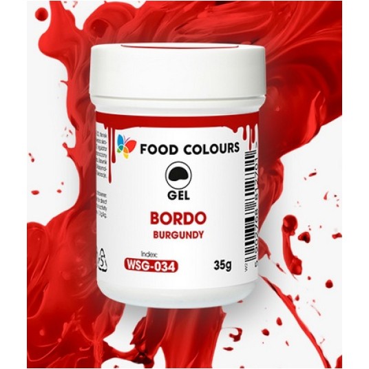 Food Żel Bordowy WSG-034 Burgundy 35g -zdjęcie numer 1