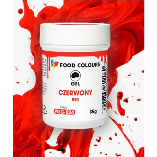 Food Żel Czerwony WSG-024 Red 35g -zdjęcie numer 1