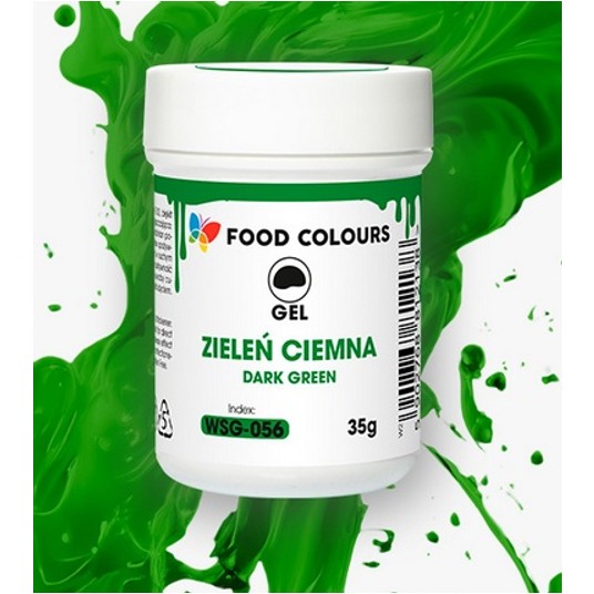 Food Żel Zieleń Ciemna WSG-056 Dark Green 35g -zdjęcie numer 1