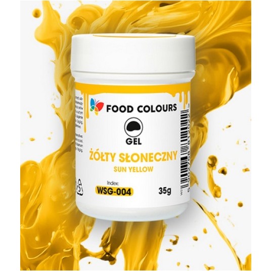 Food Żel Żółty Słoneczny WSG-004 Sun Yellow 35g -zdjęcie numer 1