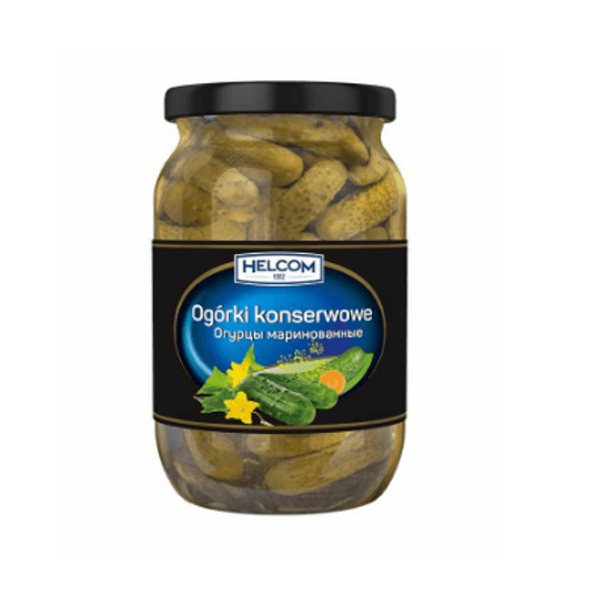 HELCOM Ogórki konserwowe 948ml 880/450g /8szt -zdjęcie numer 1