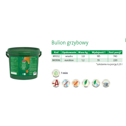 HUGLI Bulion grzybowy 3,8kg -zdjęcie numer 1