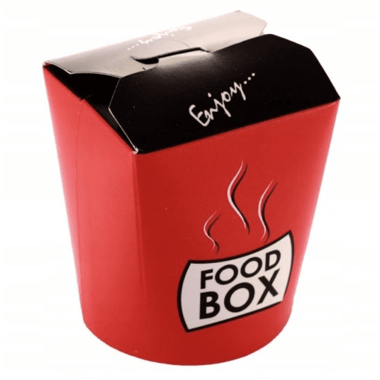 Kartonik kebab box CZERWONO CZARNY 500ml A'50 K/20 -zdjęcie numer 1