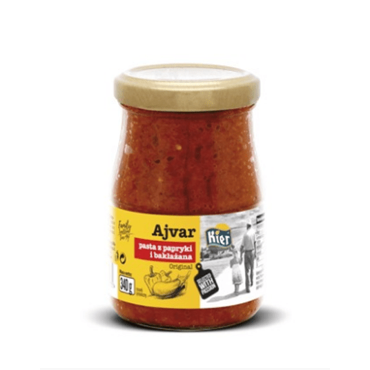 KIER AJVAR pasta z papryki i bakłażana 370ml -zdjęcie numer 1
