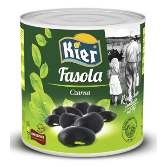 KIER Fasola Czarna z zalewie 2500/1500g GASTRO -zdjęcie numer 1