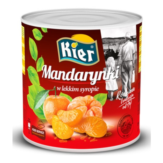 KIER Mandarynka w syropie 2650ml/1500g GASTRO -zdjęcie numer 1