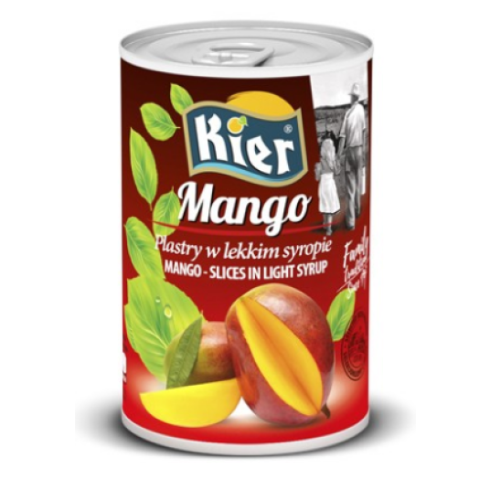 KIER Mango plastry w syropie 425g/230g K/24 -zdjęcie numer 1