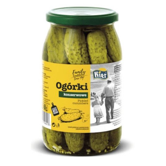 KIER Ogórki konserwowe 0,9l 850/450g K/8szt -zdjęcie numer 1