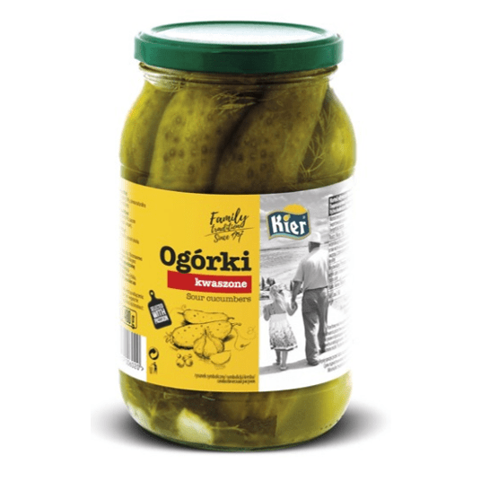 KIER Ogórki kwaszone/ kiszone 860g/480g K/8 -zdjęcie numer 1