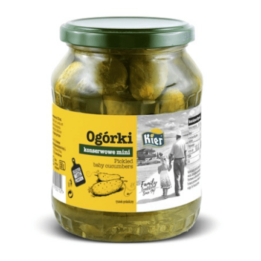 KIER Ogórki Mini 680/350g konserwowe -zdjęcie numer 1