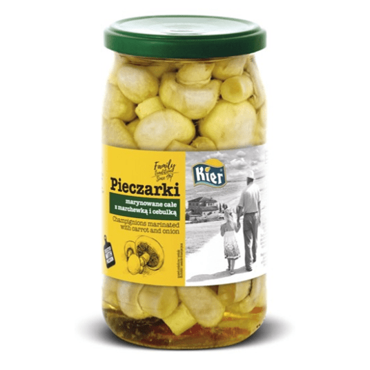 KIER Pieczarki całe marynowane 900ml/850g/500g -zdjęcie numer 1
