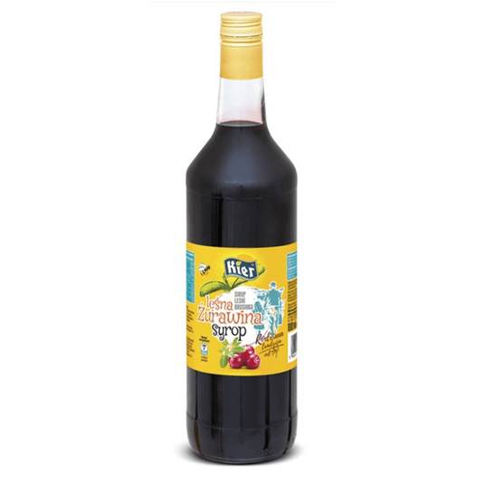 KIER Syrop ŻURAWINOWY 1L -zdjęcie numer 1