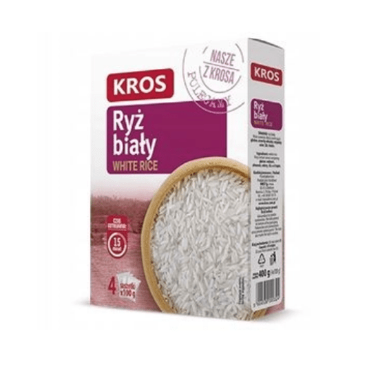 KROS Ryż biały 4 x 100 g KARTONIK K/12 -zdjęcie numer 1
