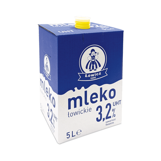 ŁOWICZ Mleko UHT 5L 3,2% -zdjęcie numer 1