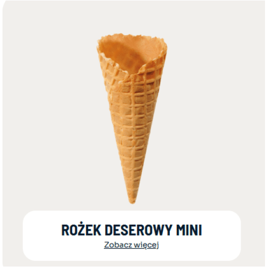 MAD Wafle rożek deserowy MINI Art30 /320szt/K -zdjęcie numer 1