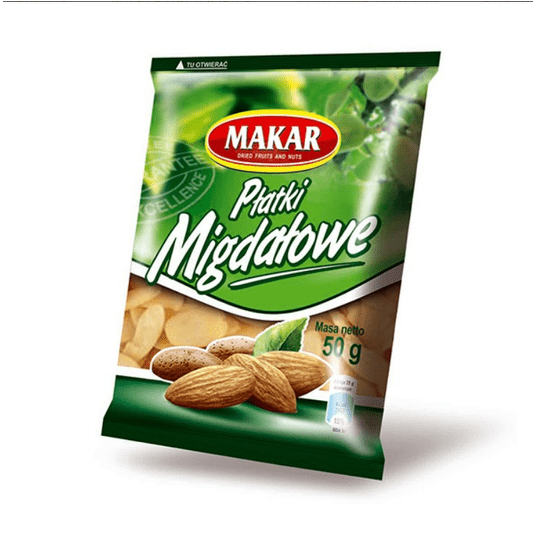 MAKAR Migdały cięte płatki 500g K/18szt -zdjęcie numer 1