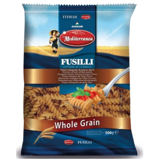 Makaron pełnoziarnisty FUSILLI A'5kg Świderki -zdjęcie numer 1