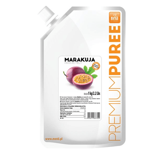 MENII Premium Puree Marakuja 1kg K/5 -zdjęcie numer 1