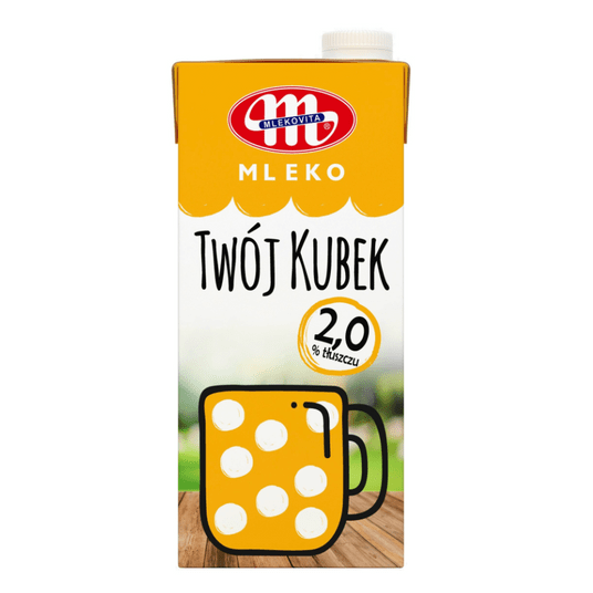 MLEKOVITA Mleko UHT Twój Kubek 2% 1L -zdjęcie numer 1