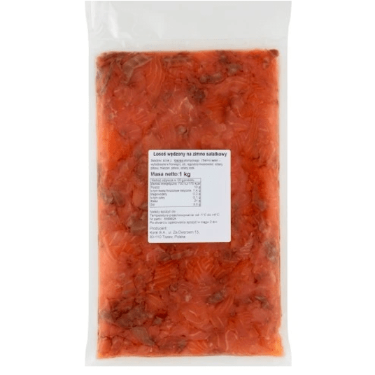 * MR Łosoś B/S wędzony, sałatkowy vac 10x1kg -zdjęcie numer 1