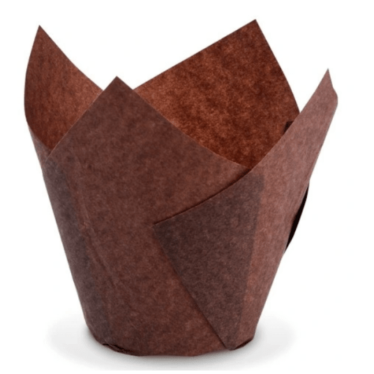 Muffiny TULIPAN brązowy (180szt/K1800) K/10 -zdjęcie numer 1