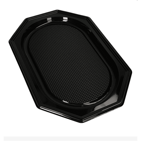 PAPSTAR 45444 Tace R-PET 45,5x30,2x2,2 czarne10szt -zdjęcie numer 1