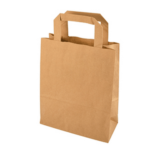 PAPSTAR 86443 Torby papier BRĄZ A'50 22x18x10 K/8 -zdjęcie numer 1