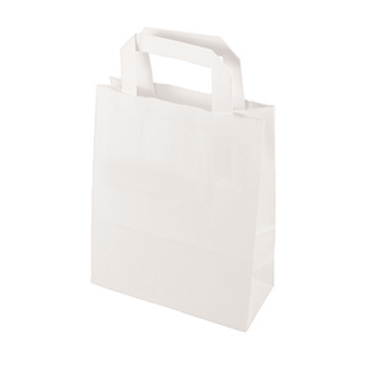 PAPSTAR 86444 Torby papier BIAŁE a'50 22x18x10 -zdjęcie numer 1