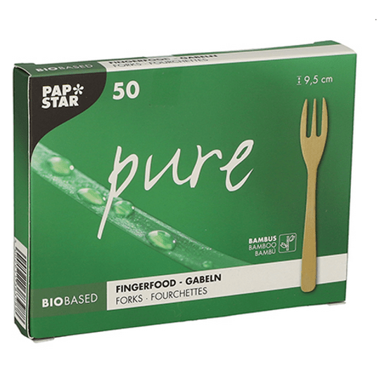 PAPSTAR 88978 Fingerfood widelec z bambusa 9,5cm -zdjęcie numer 2