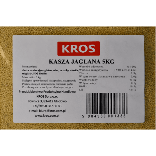 POLGREEN Kasza jaglana 5 kg -zdjęcie numer 1