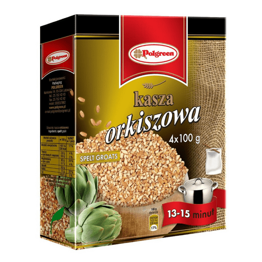 POLGREEN Kasza Orkiszowa 4x100g -zdjęcie numer 1