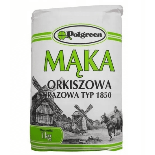POLGREEN Mąka ORKISZOWA 1850 1kg K/10szt -zdjęcie numer 1