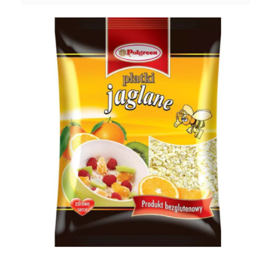 POLGREEN Płatki jaglane 300g FOLIA K/14szt -zdjęcie numer 1