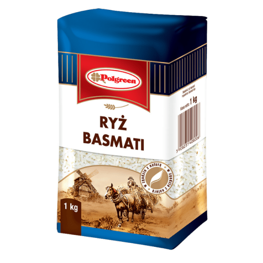 POLGREEN Ryż BASMATI 1KG K/10 -zdjęcie numer 1