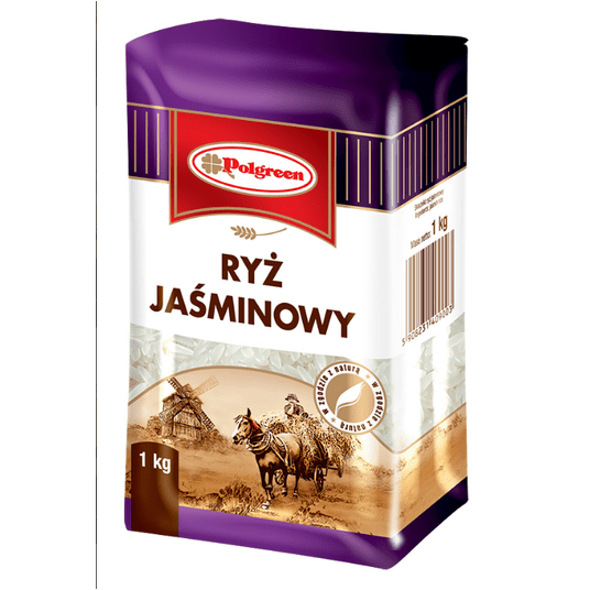 POLGREEN Ryż JAŚMINOWY 1kg K/10 -zdjęcie numer 1