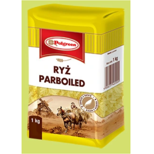 POLGREEN Ryż Paraboiled 1kg K/10szt -zdjęcie numer 1