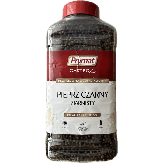 PRYMAT Pieprz czarny ZIARNISTY 800G PET K/9 -zdjęcie numer 1