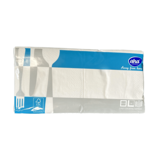 Serwetka AHA 2w 24cm BIAŁA A'200 K/10 -zdjęcie numer 1
