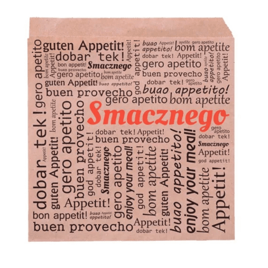 Serwetka HAMBURGER SMACZNEGO 22077 15x16 szara -zdjęcie numer 1