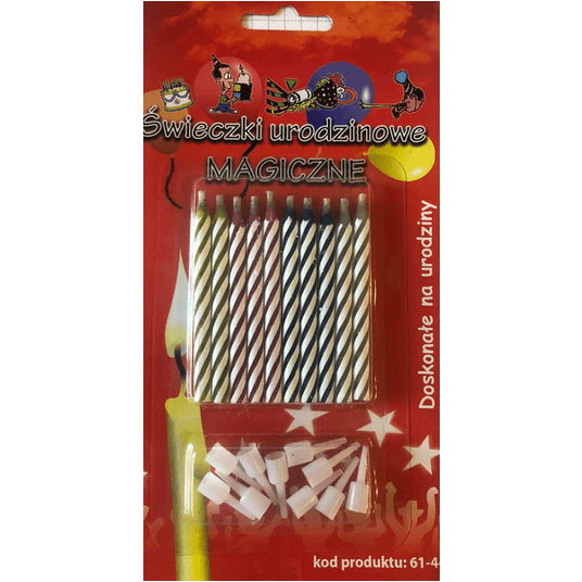 Świeczki urodzinowe MAGICZNE z podstawką -zdjęcie numer 1